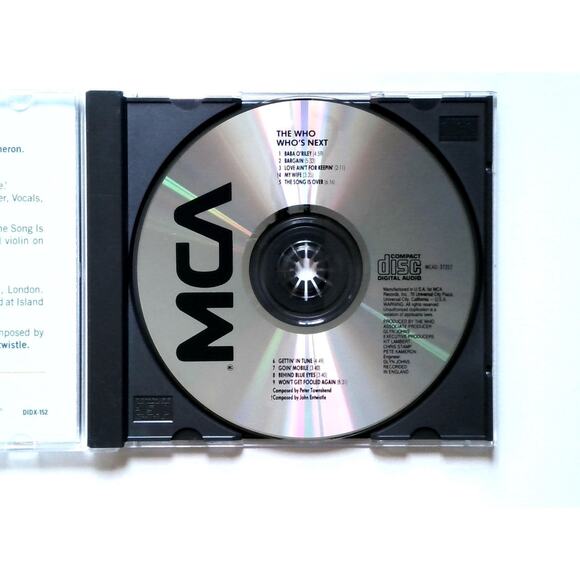 The Who - Who's Next CD 1971 Classic Rock MCA Records - Picture 2 of 3